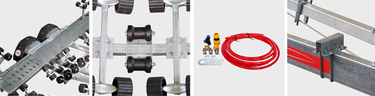 accessori carrelli barche gommoni
