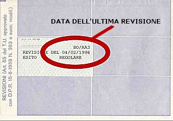 data ultima revisione carrello