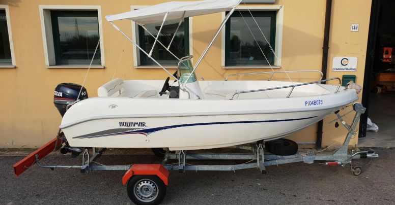 Barca open Aquamar + Selva F40 + Carrello stradale
